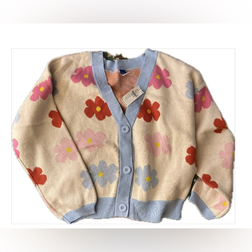 NWT Flower Cardigan